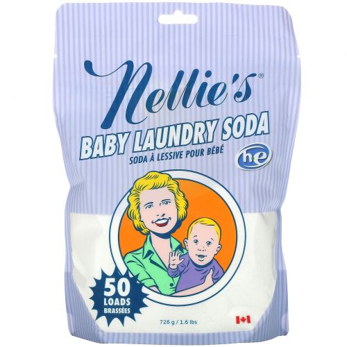 Nellie's All-Natural, Средство для стирки детского белья, 1,6 фунта (726 г)