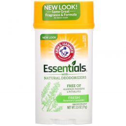 Arm & Hammer, Натуральный дезодорант Essentials, для мужчин и женщин, свежий, 71 г