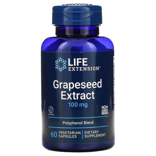 Life Extension, Grapeseed Extract, 100 mg, 60 Vegetarian Capsules