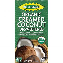 Edward & Sons, Organic Creamed Coconut, Unsweetened, 7 oz (200 g)