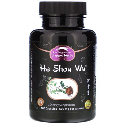 Dragon Herbs, He Shou Wu, 450 мг, 100 капсул