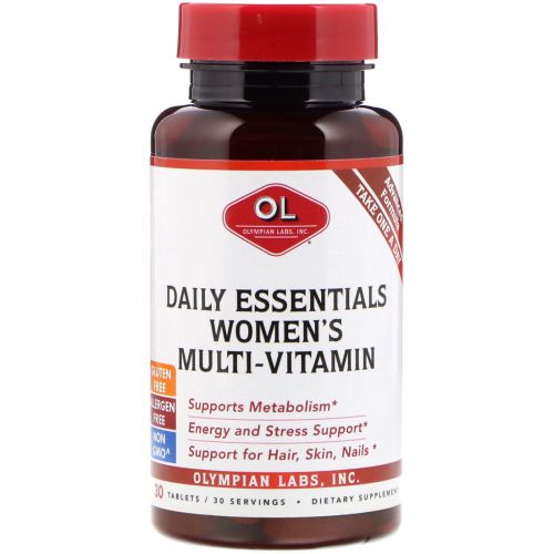 Olympian Labs Inc., Daily Essentials Women's Multi-Vitamin, 30 Tablets