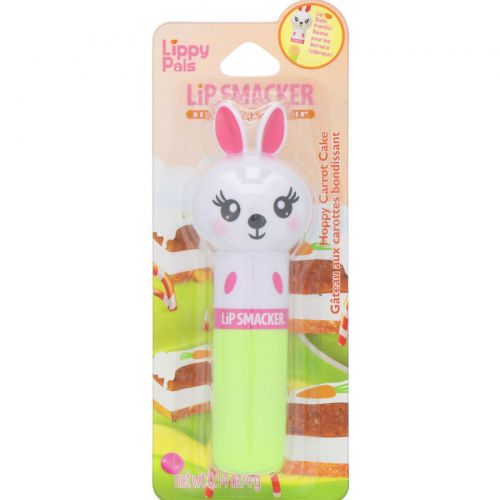 Lip Smacker, Бальзам для губ Lippy Pals, Bunny, морковный, 4 г