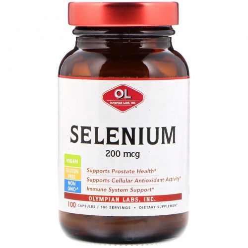 Olympian Labs Inc., Selenium, 200 mcg , 100 Capsules