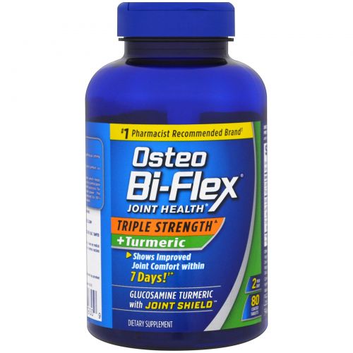 Osteo Bi-Flex, Joint Health, Triple Strength + Turmeric , 80 Coated Tablets