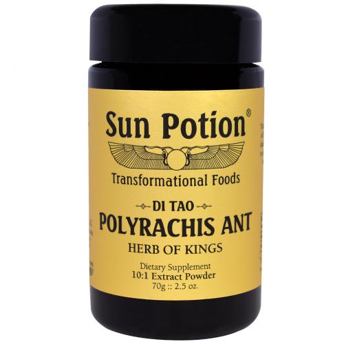 Sun Potion, Порошок Polyrachis Ant, Обработка в сыром виде, 2,5 унции (70 г)