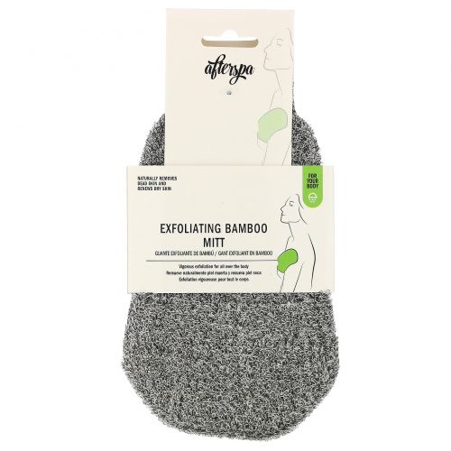 AfterSpa, Exfoliating Bamboo Mitt, 1 Mitt