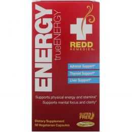 Redd Remedies, Energy, TrueEnergy, 50 Veggie Caps