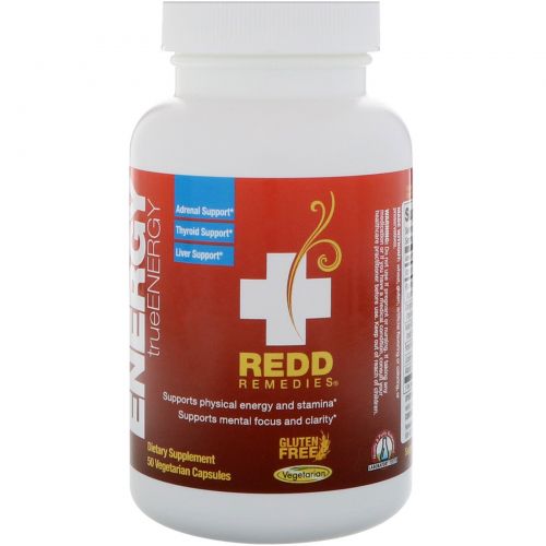 Redd Remedies, Energy, TrueEnergy, 50 Veggie Caps