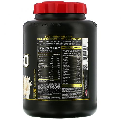 ALLMAX Nutrition, Hexapro, Ultra-Premium 6-Protein Blend, French Vanilla, 5 lbs (2.27 kg)