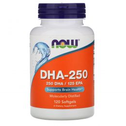 Now Foods, Докозагексаеновая кислота (DHA), 120 мягких капсул