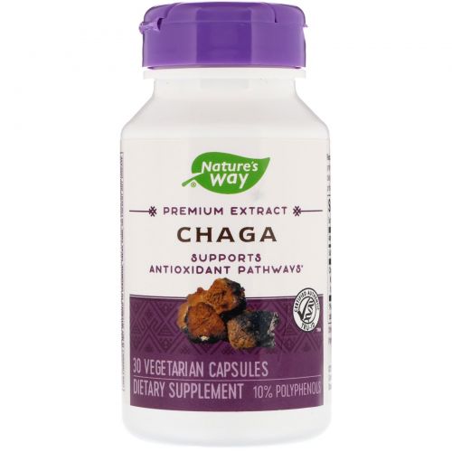 Nature's Way, Chaga, 30 Vegetarian Capsules