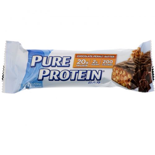 Pure Protein, Pure Protein Bar, Chocolate Peanut Butter, 12 bars, 1.76 oz (50 g) Each