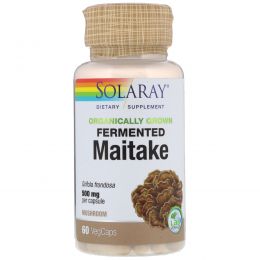Solaray, Organically Grown Fermented Mitake, 500 mg , 60 Veggie Caps