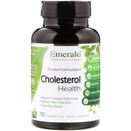 Emerald Laboratories, Регулирование холестерина, 90 вегетарианских капсул