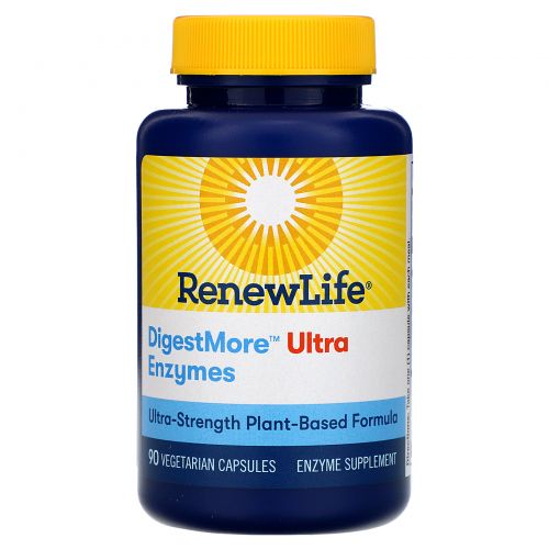 Renew Life, DigestMore Ultra Enzymes, 90 Vegetarian Capsules