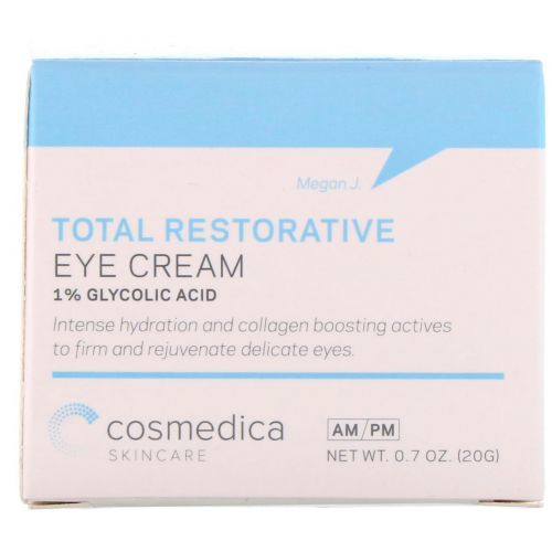 Cosmedica Skincare, Total Restorative Eye Cream, 0.7 oz (20 g)