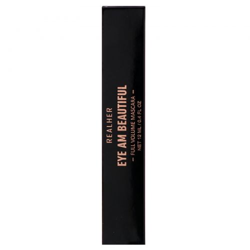 RealHer, Eye Am Beautiful, Full Volume Mascara, Black, 0.4 fl oz (12 ml)