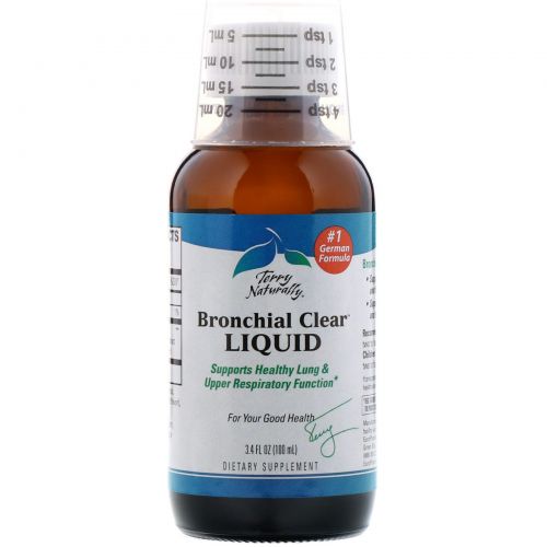 EuroPharma, Terry Naturally, Bronchial Clear Liquid, 3.4 fl oz (100 ml)