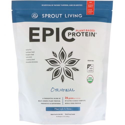 Sprout Living, Феноменальный Протеин, Оригинальный, 1 кг (1000 г)