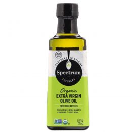 Spectrum Naturals, Органическое оливковое масло холодного отжима, 12,7 жидких унций (375 ml)