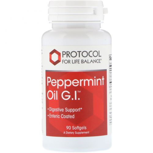 Protocol for Life Balance, Peppermint Oil G.I., 90 Softgels