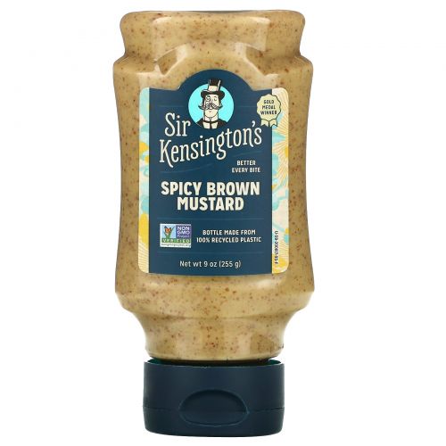 Sir Kensington's, Острая коричневая горчица, 9 унций (255 г)