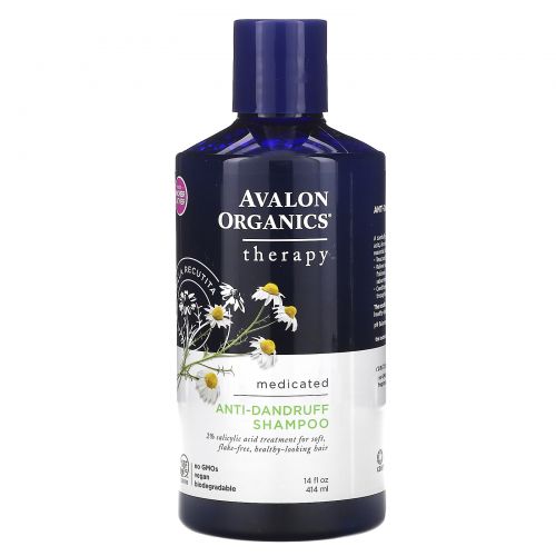 Avalon Organics, Шампунь против перхоти, Ромашка аптечная, 414 мл (14 fl oz)