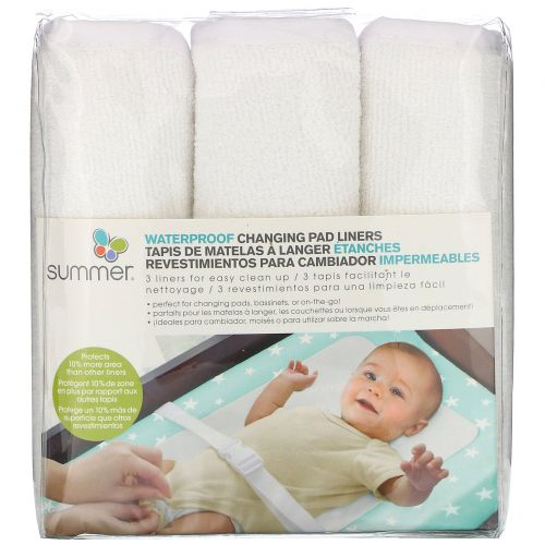 Summer Infant, Water Proof Changing Pad Liners, 3 Count