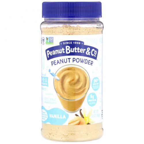 Peanut Butter & Co., "Мощный орех", порошковое арахисовое масло, ваниль, 6,5 унции, (184 г)