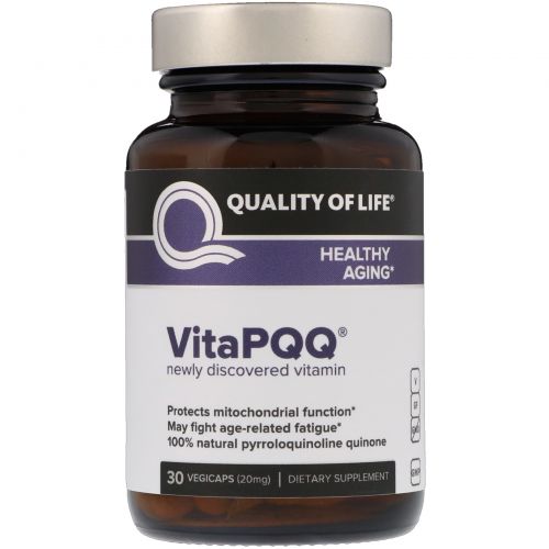 Quality of Life Labs, VitaPQQ, здоровое старение, 30 растительных капсул