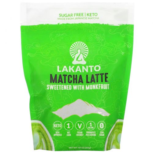 Lakanto, Matcha Latte Drink Mix, 10 oz