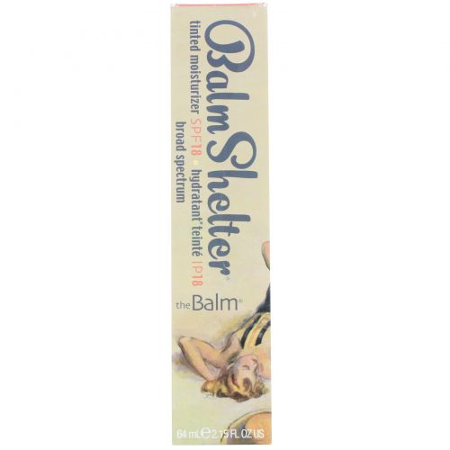 theBalm Cosmetics, Balm Shelter Tinted Moisturizer, SPF 18, Medium Dark, 2.15 fl oz (64 ml)