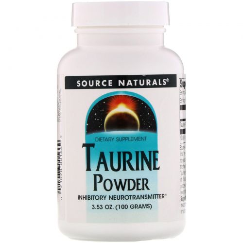 Source Naturals, Порошок таурина, 3.53 унций (100 г)