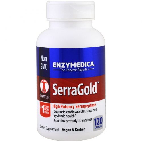 Enzymedica, SerraGold, 120 капсул