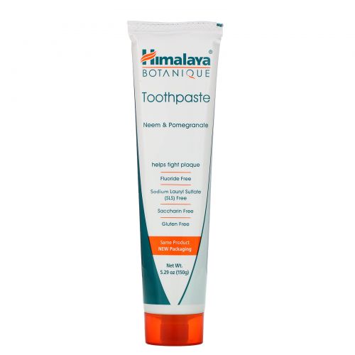 Himalaya Herbal Healthcare, Botanique, зубная паста, ним, гранат, без фтора, 5,29 унции (150 г)