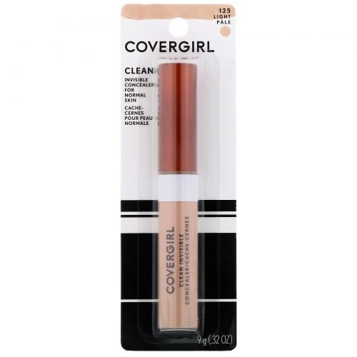 Covergirl, Clean Invisible, консилер, оттенок 125 «Светлый», невидимый, 9 г (0,32 унции)