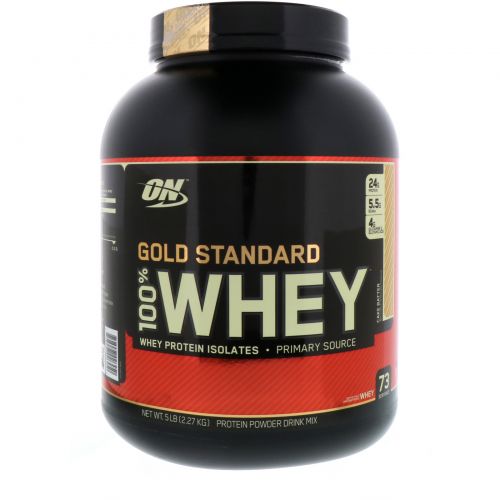 Optimum Nutrition, Gold Standard, 100% сыворотка, Cake Batter, 2,27 кг (5 фунтов)