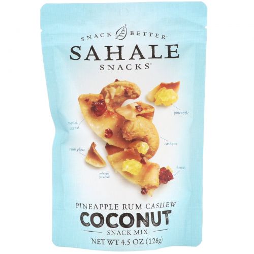Sahale Snacks, Snack Mix, Pineapple Rum Cashew Coconut , 4.5 oz (128 g)