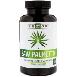 Zhou Nutrition, Saw Palmetto, Prostate Health Complex, 100 Capsules