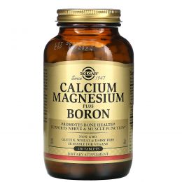 Solgar, Calcium Magnesium Boron, 250 Tablets