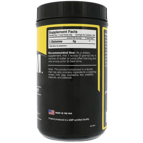 Primaforce, Glutaform, 100% L-глутамин, Без вкусовых добавок, 1000 г