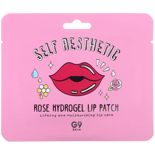 G9skin, Self Aesthetic, Rose Hydrogel Lip Patch, 5 Patches, 0.10 oz (3 g)