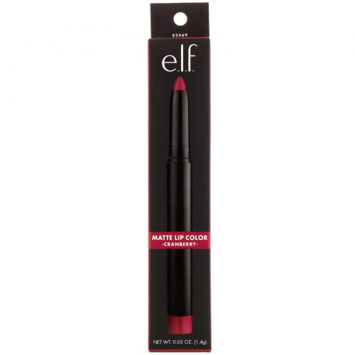 E.L.F. Cosmetics, Матовая помада для губ, оттенок "Cranberry" ("клюквенный"), 0,05 унции (1,4 г)