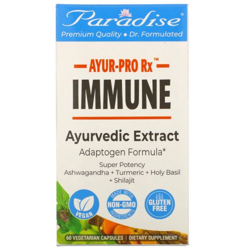 Paradise Herbs, Ayur-Pro Rx, Immune, 60 Vegetarian Capsules