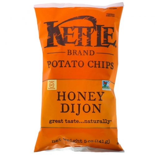 Kettle Foods, Картофельные чипсы, Honey Dijon, 142 г