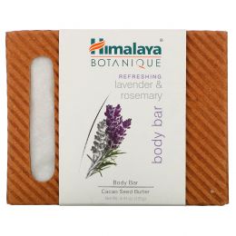 Himalaya Herbal Healthcare, Botanique, Handcrafted Cleansing Bar, Refreshing Lavender & Rosemary, 4.41 oz (125 g)