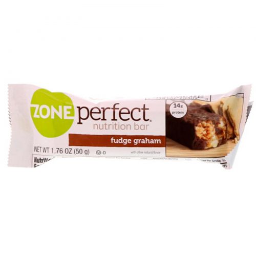 ZonePerfect, Классические полностью натуральные питательные батончики, Fudge Graham, 12 батончиков, 1,76 унции (50 г) каждый