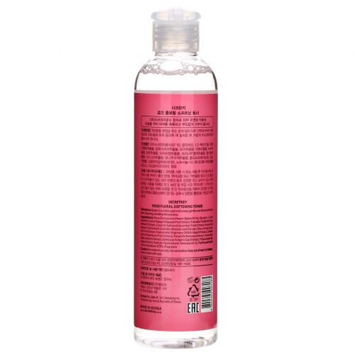 Secret Key, Rose Floral Softening Toner , 248 ml