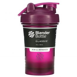 Blender Bottle, Classic With Loop, Plum, 20 oz